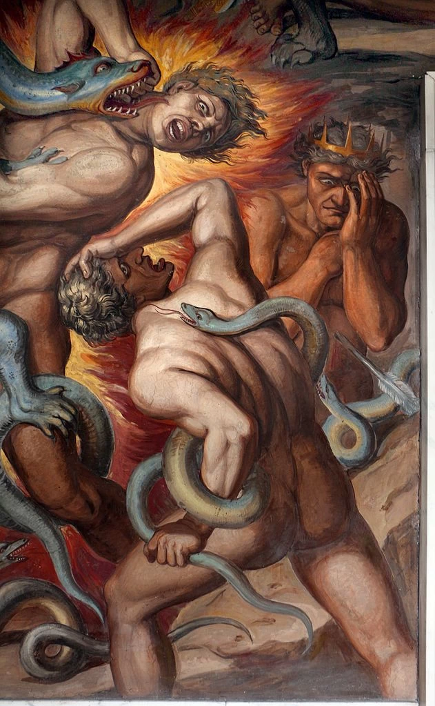 Stanza di Dante. Casino di villa Massimo, Roma - Inferno 3